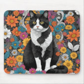 Kitty unter den Blume Mousepad (Vorne)
