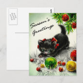 Kitty unterm Baum Postkarte (Vorne/Hinten)