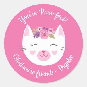 Kitty Valentinstag Sticker