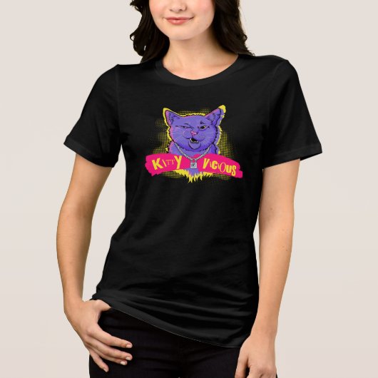 Kitty Vicious Tri-Blend Shirt (Vorderseite)