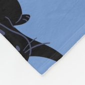 Kitty Voices Black Cat Pattern Blau Fleece Decke (Ecke)