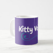 Kitty Voices Logo lila Tasse (Vorderseite Links)