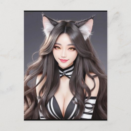 KITTY WAIFU 04 POSTKARTE (Vorderseite)