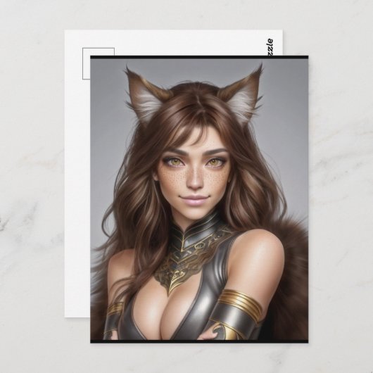 KITTY WAIFU 08 POSTKARTE (Vorne/Hinten)