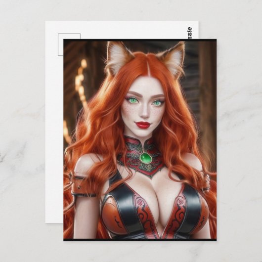 KITTY WAIFU 09 POSTKARTE (Vorne/Hinten)