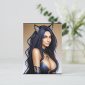 KITTY WAIFU 10 POSTKARTE (Stehend Vorderseite)