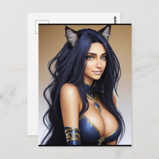KITTY WAIFU 10 POSTKARTE (Vorne/Hinten)
