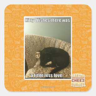 Kitty Wains Quadratischer Aufkleber