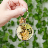 Kitty Whiskers Herznose Wasserfarbe Schlüsselanhänger (Hand)