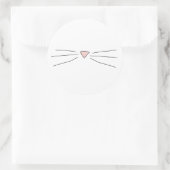 Kitty Whiskers Zeichnend Stickers (Tasche)