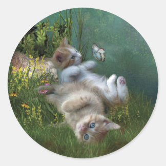 Kitty will Art Sticker
