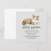 Kitty Wisdom - Funny Cat Rules with a Brown Cat (Vorne/Hinten)
