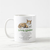 Kitty Wisdom - Funny Cat Rules with a Brown Cat Kaffeetasse (Links)