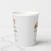 Kitty Wisdom - Funny Cat Rules with a Brown Cat Pappbecher (Rechts)