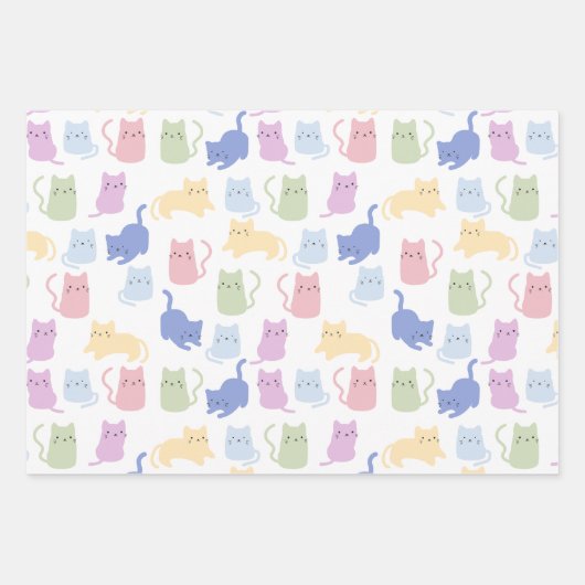 Kitty Wrapping Paper, Geschenkwrap Geschenkpapier Set (Vorderseite)