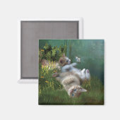 Kitty wünscht Art Magnet (Vorderseite/Rückseite)