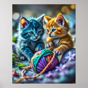 Kitty Yarn Poster