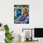 Kitty Yarn Poster (Heimbüro)