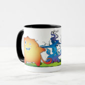 Kittybeast geht Zuhause für Kaffee voran Tasse (Vorderseite Links)