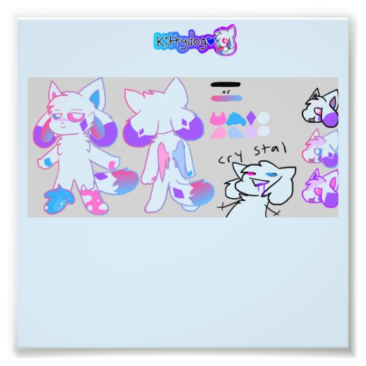 Kittydog Kristall Poster (Vorne)