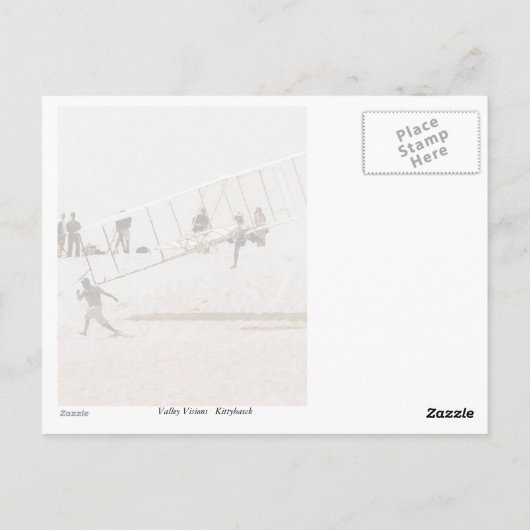 Kittyhawk Practice Flight Postkarte (Rückseite)