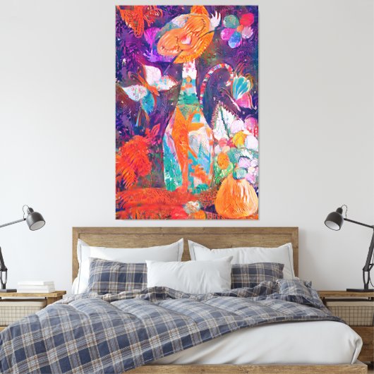 KittyQ Acrylic Leinwanddruck (Insitu (Schlafzimmer))