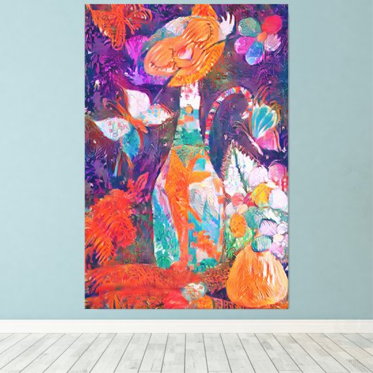 KittyQ Acrylic Leinwanddruck (Insitu (Holzboden))