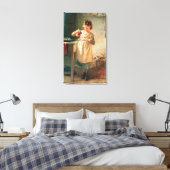 Kitty's Breakfast Leinwanddruck (Insitu (Schlafzimmer))