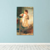 Kitty's Breakfast Leinwanddruck (Insitu (Holzboden))