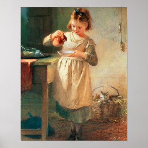 Kitty's Breakfast Poster