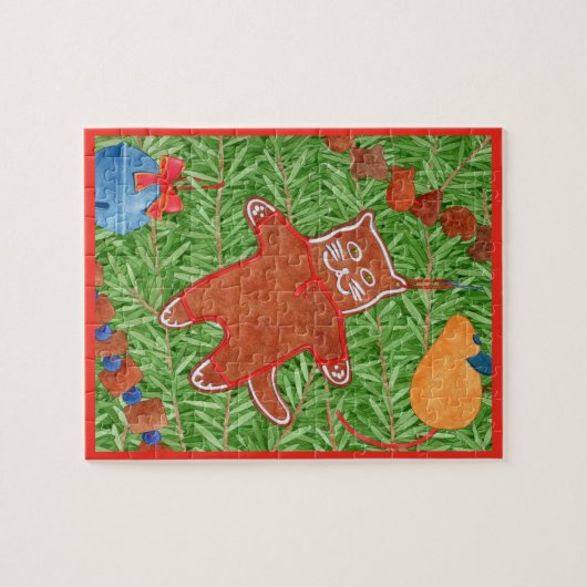 KITTY'S CHRISTMAS TREE 8"x10" Puzzle (Horizontal)