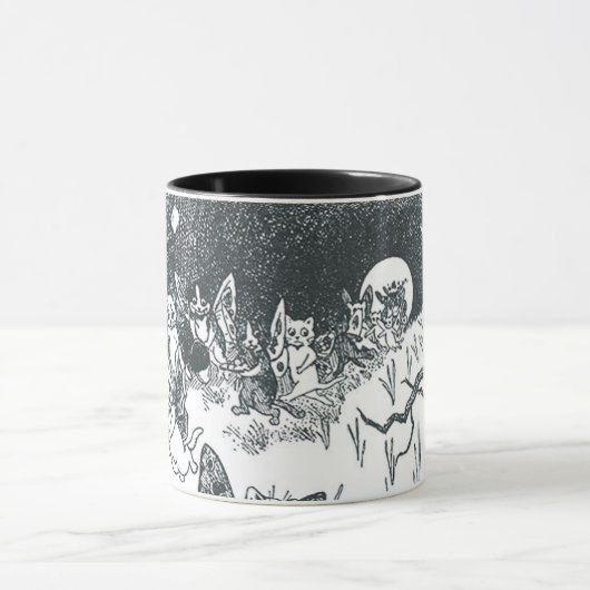Kitty's Dream of Fairyland, Louis Wain Tasse (Zentrum)
