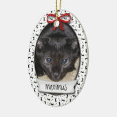 Kitty's erste Weihnachten Keramikornament (Links)