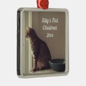 Kitty's erste Weihnachten Ornament Aus Metall (Rechts)