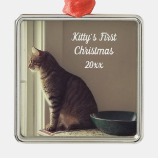 Kitty's erste Weihnachten Ornament Aus Metall