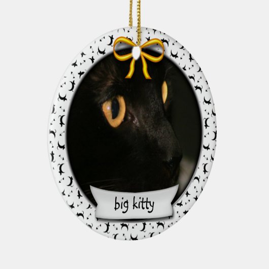 Kitty's First Hanukkah oder First Christmas Keramikornament (Rechts)