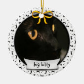 Kitty's First Hanukkah oder First Christmas Keramikornament (Vorne)