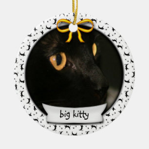 Kitty's First Hanukkah oder First Christmas Keramikornament