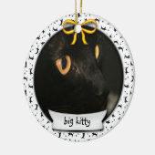 Kitty's First Hanukkah oder First Christmas Keramikornament (Links)