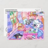 Kitty's Happy Room Postcard Postkarte (Vorne/Hinten)