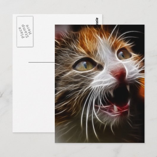 Kitty's Hunger Postkarte (Vorne/Hinten)