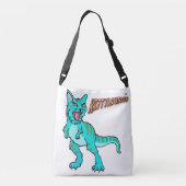 KITTYSAURUS™ HAND BAG TRAGETASCHEN MIT LANGEN TRÄGERN (Rückseite)