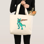 KITTYSAURUS™ JUMBO TOTE BAG STOFFBEUTEL (Vorderseite (Produkt))