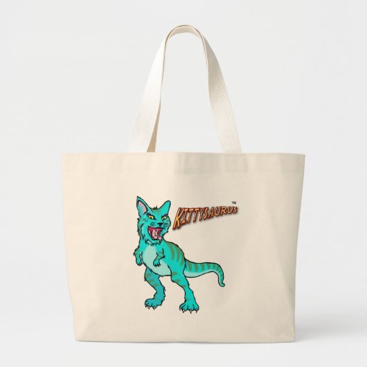 KITTYSAURUS™ JUMBO TOTE BAG STOFFBEUTEL (Vorne)