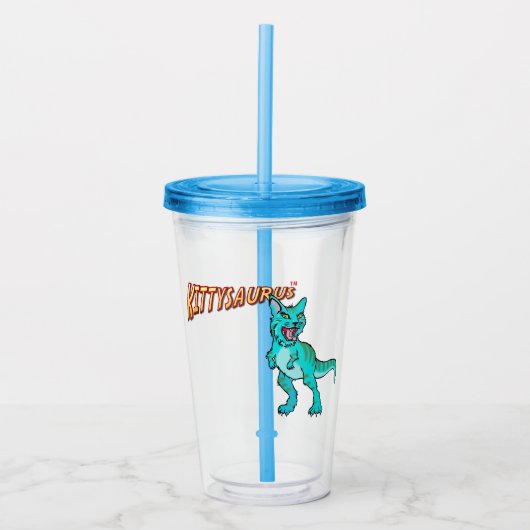 KITTYSAURUS™ KUNSTSTOFFBECHER ACRYLTRINKBECHER (Vorderseite)