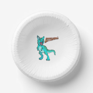 KITTYSAURUS™ PAPIER SCHALE PAPPTELLER