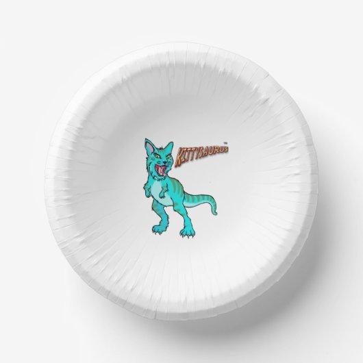 KITTYSAURUS™ PAPIERBOWL PAPPTELLER (Vorderseite)