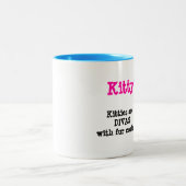 "KittyTude!" Zweifarbige Tasse (Mittel)