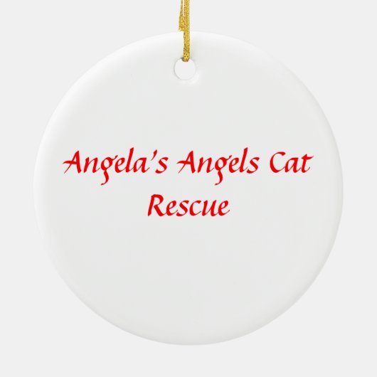 Kity-Weihnachtsbaum Keramikornament (Hinten)