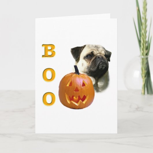 Kitz beschichteter MopsBoo Karte (Vorderseite)